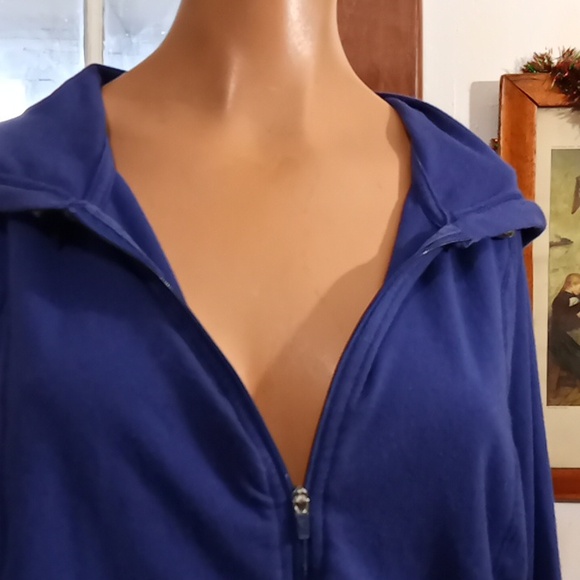 Danskin Blue Size Large Zippered Hoodie. - Picture 5 of 6